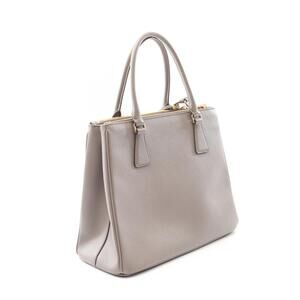Prada SAFFIANO LUX Handbag Leather Gray
